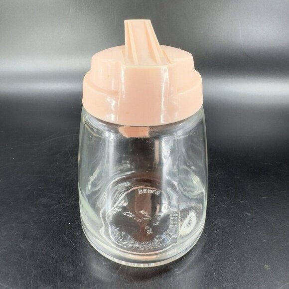 Vintage Federal Housewares 12 oz Glass Syrup Dispenser w Pink Plastic Lid Retro - Picture 11 of 12
